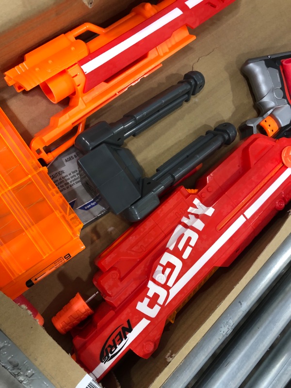 Photo 4 of **MISSING BULLETS**
Nerf N-Strike Mega Centurion and Nerf Modulus Distance Scope Upgrade Bundle
