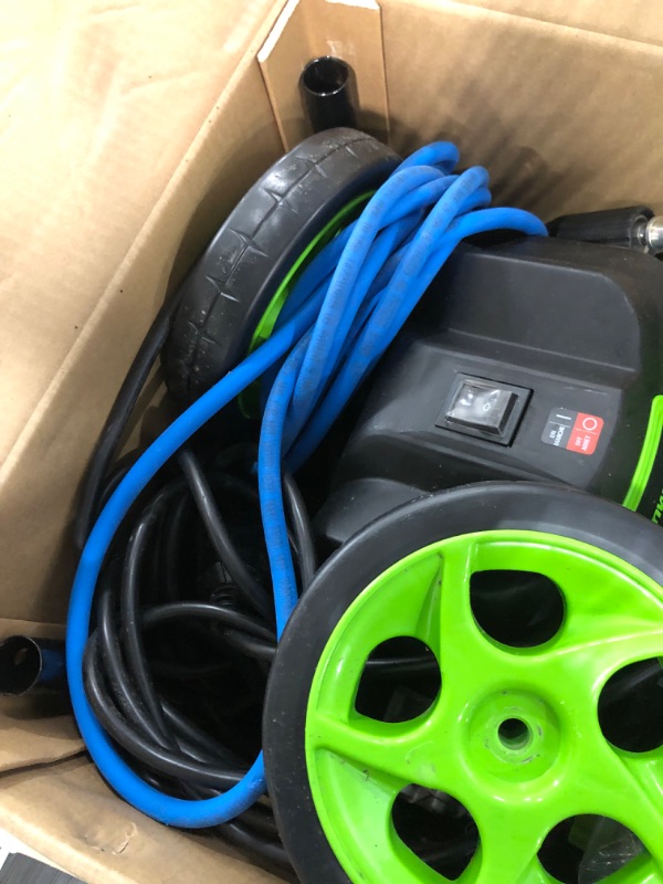 Photo 4 of **opened**
Greenworks Pressure Washers; Type: Cold ; Water Type: Cold ; Engine Power Type: Electric ; Power Type: Electric ; Duty Level: Medium ; Amperage
