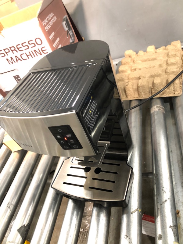 Photo 1 of Espresso Coffee Machine 19 Bar Fast Heating Automatic Cappuccino Coffee Maker with Foaming Milk Tank,Multiple Functions for Espresso/Moka/Cappuccino,Self-Cleaning System,1250W
