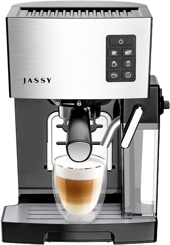 Photo 1 of Espresso Coffee Machine 19 Bar Fast Heating Automatic Cappuccino Coffee Maker with Foaming Milk Tank,Multiple Functions for Espresso/Moka/Cappuccino,Self-Cleaning System,1250W
