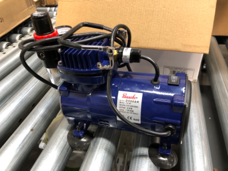 Photo 2 of Paasche D500SR 1/5 HP Compressor with Regulator and Moisture Trap
