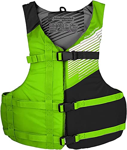 Photo 1 of Stohlquist Fit Unisex Adult Life Jacket PFD - Coast Guard Approved, Easily Adjustable for Full Mobility, Lightweight, PVC Free | Universal and Oversize
