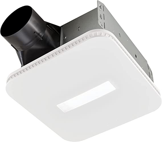 Photo 1 of ***INCOMPLETE*** Broan-NuTone AE80LK Flex Bathroom Exhaust Ventilation LED Light, Energy Star Certified, 80 CFM, 0.7 Sones Bath Fan, White
