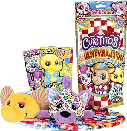 Photo 1 of Basic Fun New Carnival Theme - Scented Cutetitos Carnivalitos - Surprise Stuffed Animals - Collectible Carnival Plush 7.5 inches
