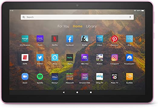 Photo 1 of **OPENED FOR VERIFICATION** Fire HD 10 tablet, 10.1", 1080p Full HD, 32 GB, latest model (2021 release), Lavender
