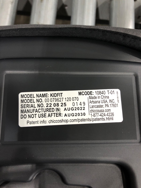 Photo 4 of Chicco KidFit ClearTex Plus 2-in-1 Belt-Positioning Booster Car Seat, Backless and High Back Booster Seat, for Children Aged 4 Years and up and 40-100 lbs. | Drift/Grey
