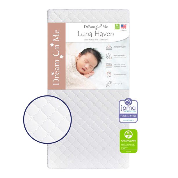 Photo 1 of Dream On Me Luna/Haven Waterproof 1.5” Foam Cradle Mattress
