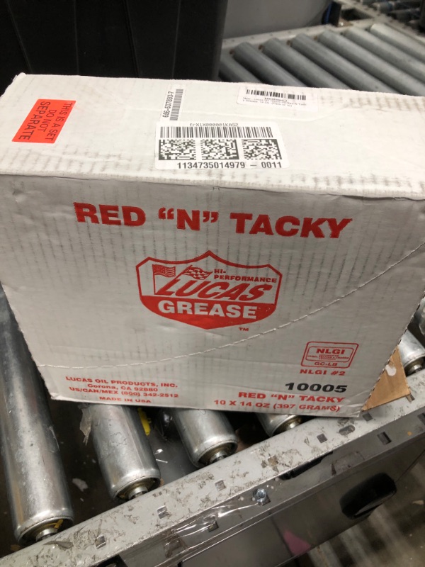 Photo 2 of Lucas Oil 10005-30 Red N Tacky Grease, 14 Oz. (Pack of 10)
