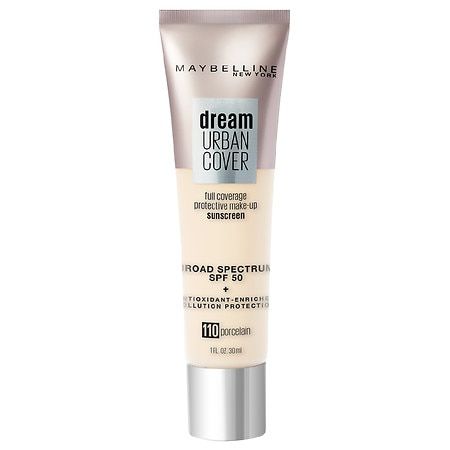 Photo 1 of Maybelline Dream Urban Cover Full Coverage Foundation, SPF 50, Porcelain - 1 Fl Oz
