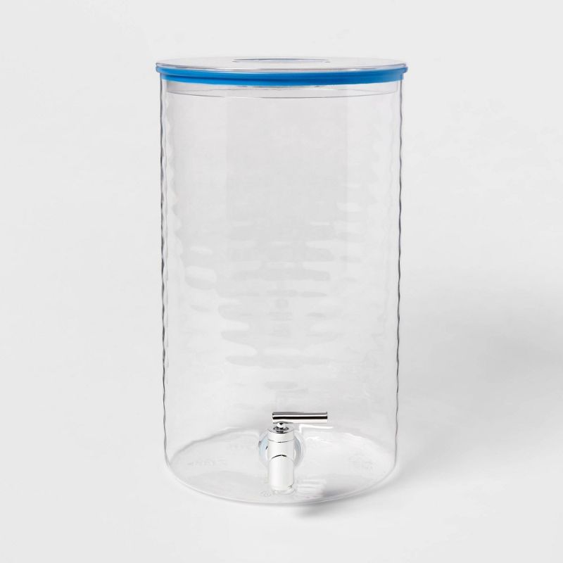 Photo 1 of 2.6gal Plastic Beverage Dispenser Blue - Threshold™
