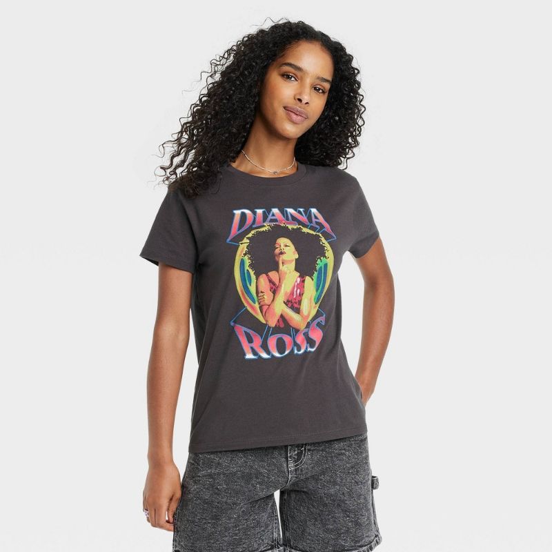 Photo 1 of size xxl---Women's Diana Ross Short Sleeve Graphic T-Shirt -
