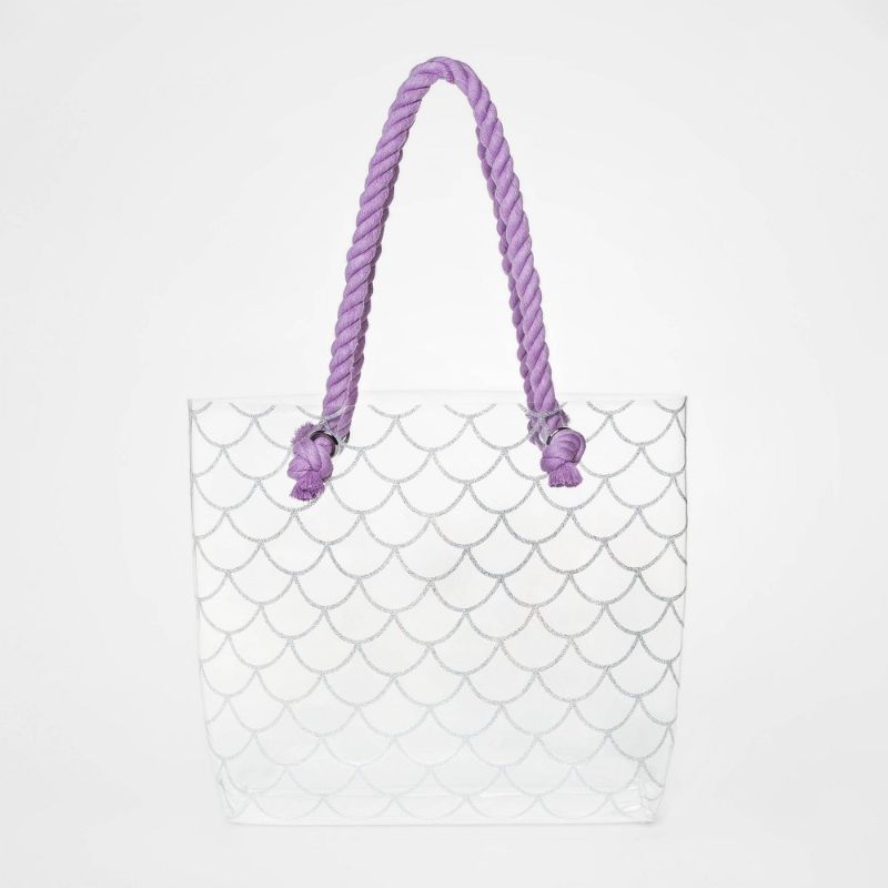 Photo 1 of Girl' Jelly Rope Tote Clear Handbag - Cat & Jack™ Clear
