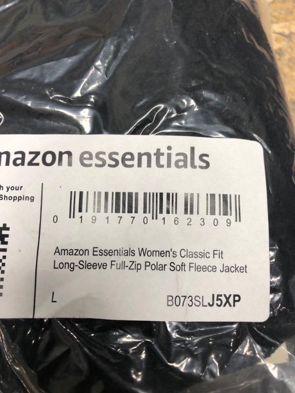 Photo 3 of Amazon Essentials Women's Classic-Fit Long-Sleeve Full-Zip Polar Soft Fleece Jacket (Available in Plus Size) Polyester Black Large