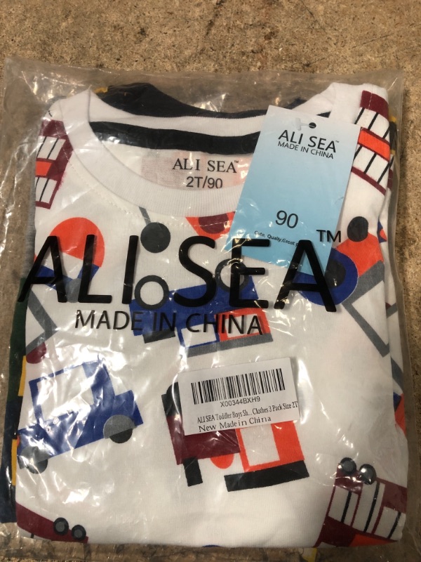 Photo 2 of ALI SEA Boys Summer Shirts Kids Cotton Short Sleeve Top Crewneck Clothes 2t Nadxt042 2-3T