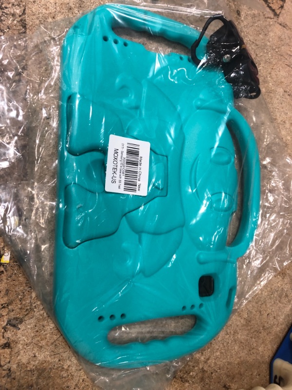 Photo 2 of MOXOTEK Samsung Galaxy Tab A7 10.4" 2020 Kids Case, Shockproof Handle Stand Protective Case with Shoulder Strap Case for Galaxy Tab A7 10.4 inch 2020 Tablet (SM-T500/T505/T507), Teal