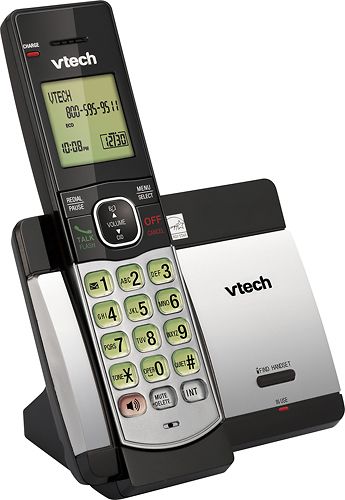 Photo 1 of 100734 Cordless Phone with Caller ID, Silver & Black
