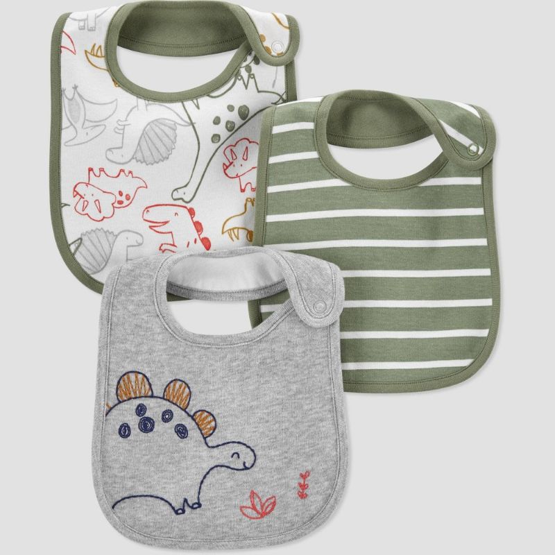 Photo 1 of Baby Boys' 3pk Dino Bib - Just One You® Made by Carter's Green/Gray
