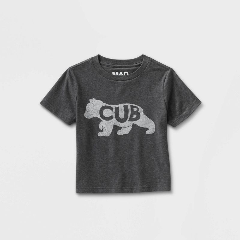 Photo 1 of 4  Toddler Bear Cub Short Sleeve Graphic T-Shirt - Charcoal Gray  2 4t/2  5t