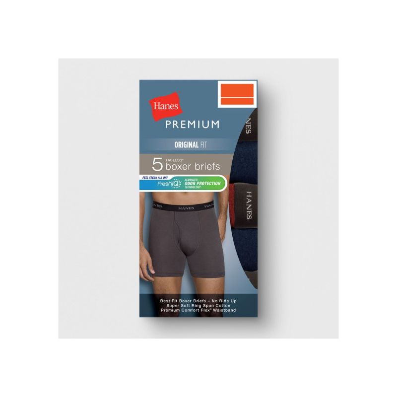 Photo 1 of Hane Premium Men' 5pk Boxer Brief - Color May Vary (S)
