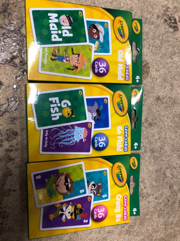 Photo 1 of crayola card games - 3 pcs