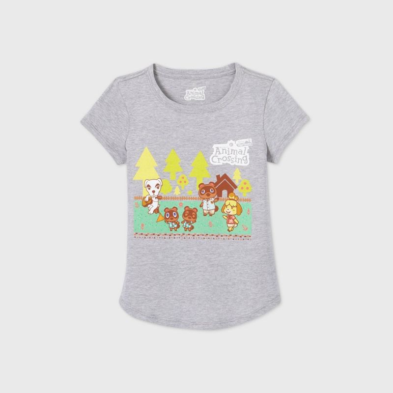 Photo 1 of Girls' Nintendo Animal Crossing Short Sleeve Graphic T-Shirt - XL - 5 ct
