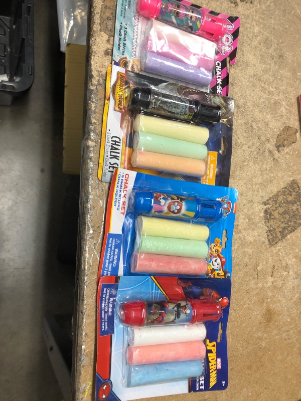 Photo 1 of assorted kids chalk set - 4 pcks