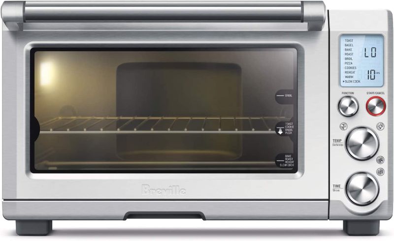 Photo 1 of (DAMAGED)Breville Smart Oven Pro Toaster Oven, Brushed Stainless Steel, BOV845BSS
**BRKEN DOOR, BROKEN GLASS, BACK IS DENTED**