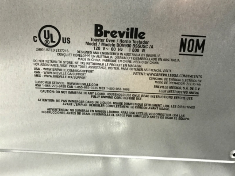 Photo 6 of (DAMAGED)Breville Smart Oven Pro Toaster Oven, Brushed Stainless Steel, BOV845BSS
**BRKEN DOOR, BROKEN GLASS, BACK IS DENTED**