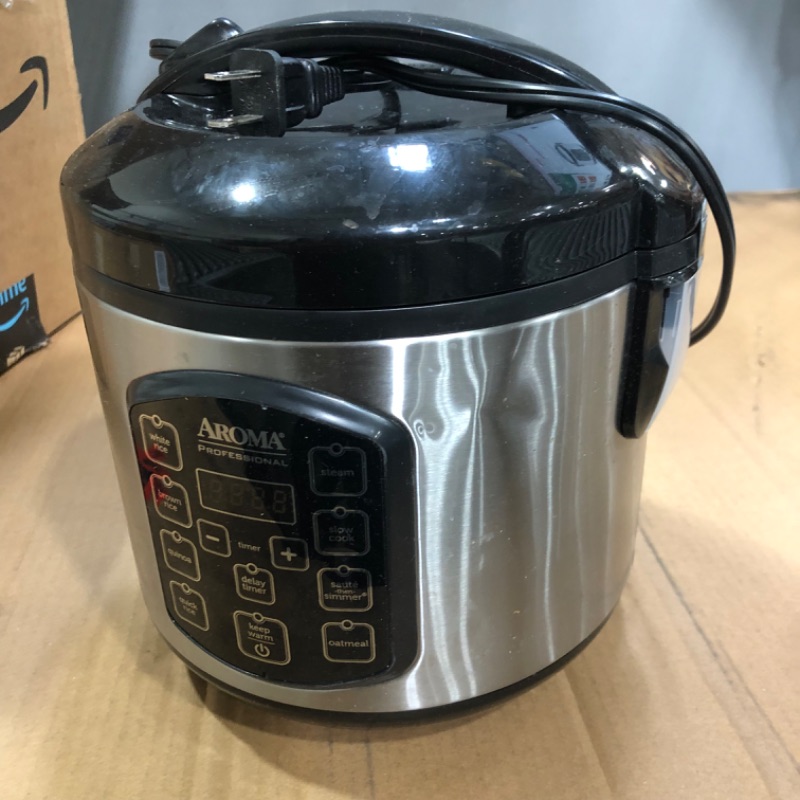 Photo 2 of (Used) Aroma Housewares ARC-954SBD Rice Cooker, 4-Cup Uncooked 2.5 Quart, Professional Version
