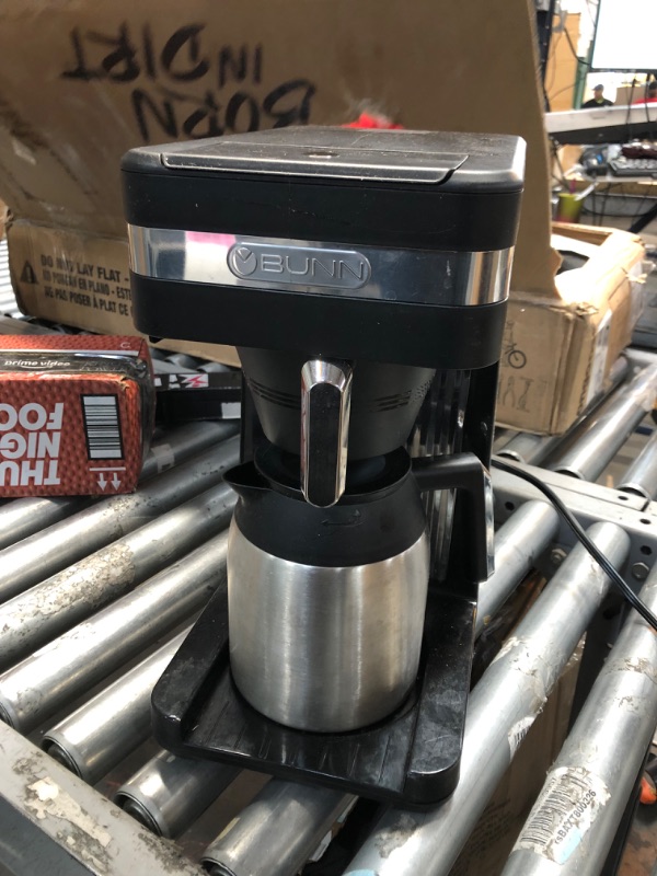 Photo 2 of **NOT FUNCTIONAL PARTS ONLY !!BUNN 55200 CSB3T Speed Brew Platinum Thermal Coffee Maker Stainless Steel, 10-Cup
