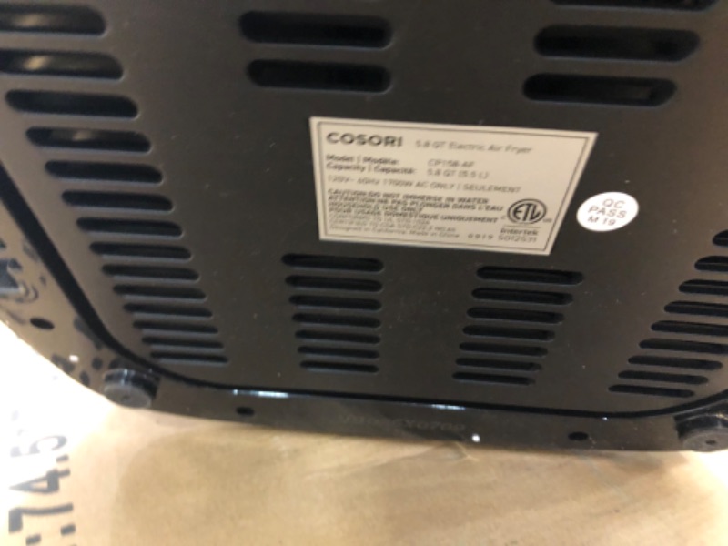 Photo 3 of Cosori CP158-AF Air Fryer 5.8QT
