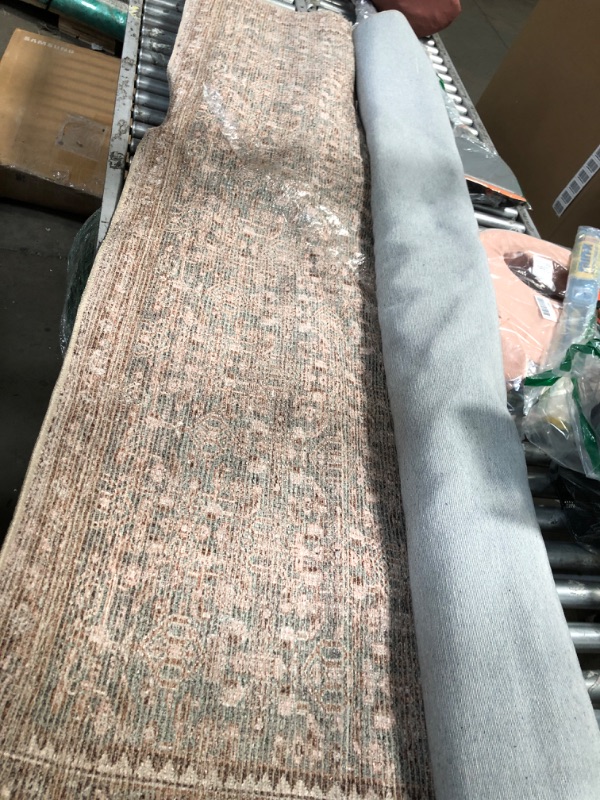 Photo 2 of Angela Rose X Loloi Aubrey Collection AUB-04 Sage / Bark, Traditional 7'-6" X 9'-6" Area Rug
