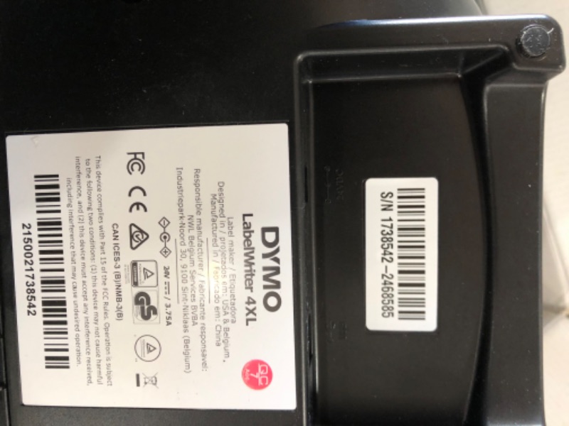 Photo 3 of DYMO 1755120 LabelWriter 4XL Thermal Label Printer
