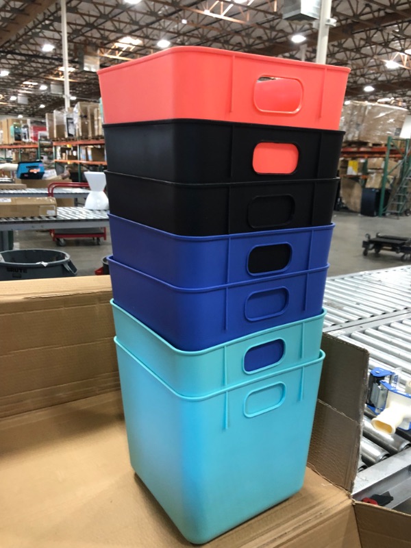 Photo 1 of 7 PACK - CUBE STORAGE BIN 