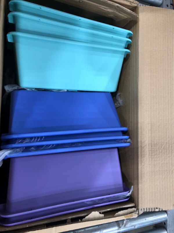 Photo 1 of 8 PACK -13" X 8" STORAGE BINS 