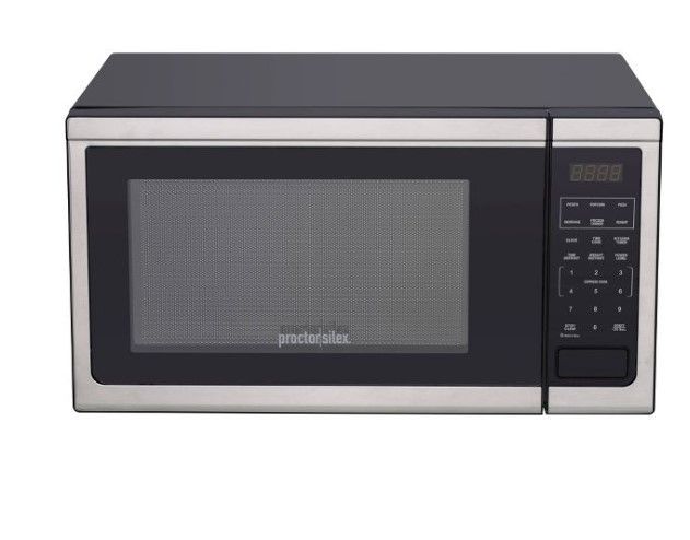 Photo 1 of Proctor Silex 1.1 cu ft 1000 Watt Microwave Oven - Stainless Steel

