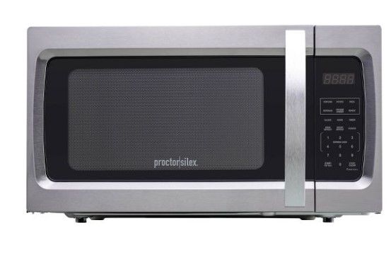 Photo 1 of Proctor Silex 1.3 cu ft 1100 Watt Microwave Oven - Stainless Steel

