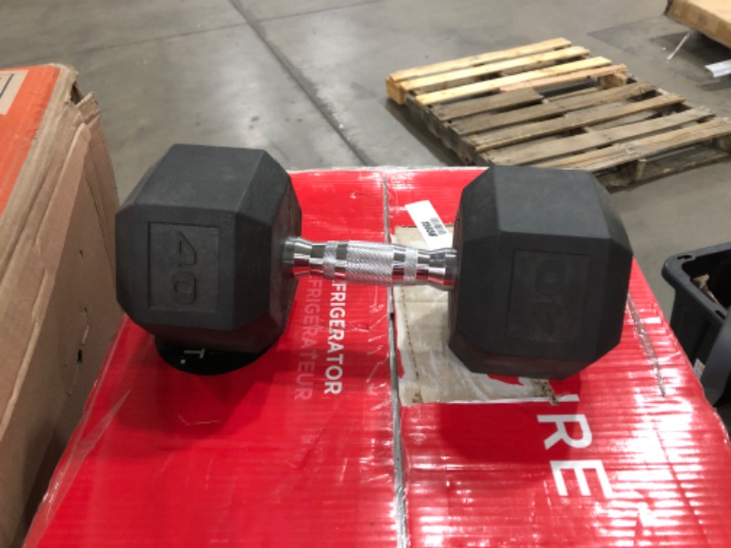Photo 2 of (STOCK PIC INACCURATELY REFLECTS ACTUAL PRODUCT) 40lb neoprene dumbbell
