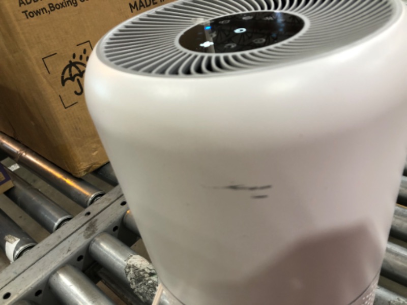 Photo 4 of (LOOSE PART WITHIN MOTOR; COSMETIC DAMAGES) LEVOIT Air Purifier for Home Allergies Pets Hair in Bedroom, H13 True HEPA Filter, 24db Filtration System Cleaner Odor Eliminators, Ozone Free, Remove 99.97% Dust Smoke Mold Pollen, Core 300, White

