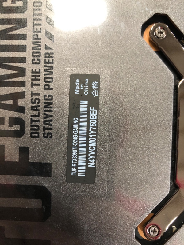 Photo 3 of ASUS TUF Gaming NVIDIA GeForce RTX 3090 Ti OC Edition Graphics Card (PCIe 4.0, 24GB GDDR6X, HDMI 2.1, DisplayPort 1.4a, Dual Ball Fan Bearings, Military-Grade Certification, GPU Tweak)
