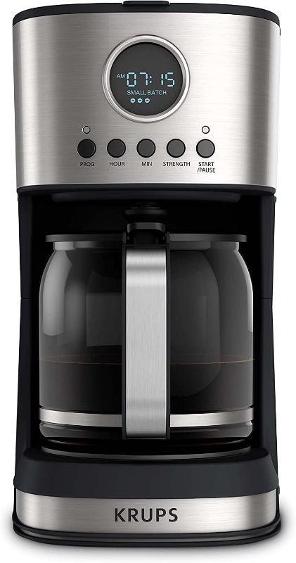 Photo 1 of KRUPS Essential 12 Cup Drip Coffee Maker, Digital Programmable Brewer with Auto-Start & Keep Warm
