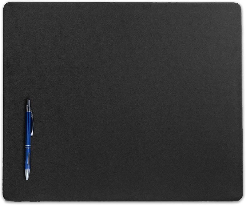 Photo 1 of Dacasso Black Leatherette 17" x 14" Conference Table Pad - Laptop Pad - Protective Pad
