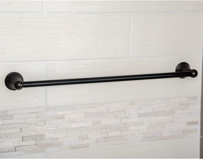 Photo 1 of Amazon Basics AB-BR811-OR Modern Towel Bar, 24-inch, Oil Rubbed Bronze
