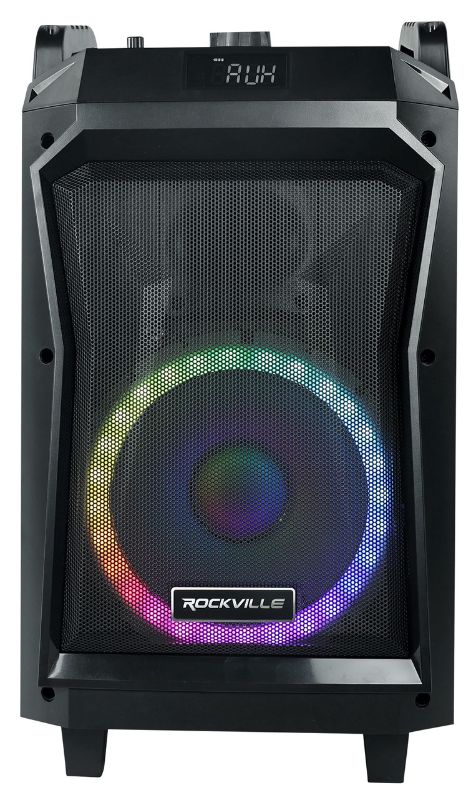 Photo 1 of Rockville RockNGo 800 10" Portable Wireless Bluetooth Speaker W/LED/Wheels/Loud!
