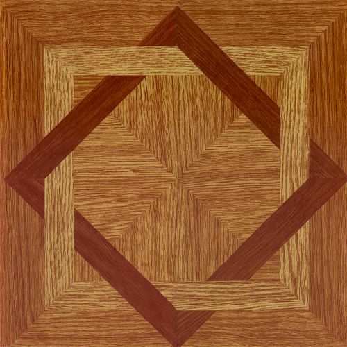 Photo 1 of Achim Tivoli Self Adhesive Vinyl Floor Tile 12" x 12", Wood Diamond, 45 Pack
