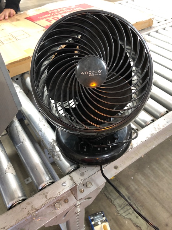 Photo 2 of **** USED DOES NOT FUNCTION PARTS ONLY ****
IRIS USA WOOZOO Oscillating Fan, Vortex Fan, Air Circulation, 3 Speed Settings, 6 Tilting Head Settings, 74ft Max Air Distance, Large, Black
