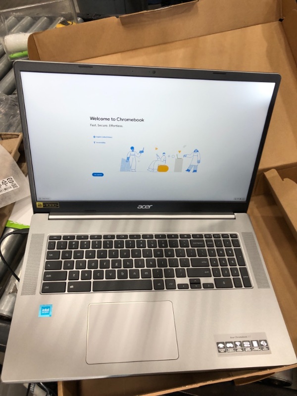 Photo 5 of Acer Chromebook 317 17.3” FHD Intel Celeron N4500 64GB eMMC 4GB RAM Silver 
