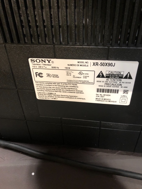 Photo 2 of Sony X90J 50 Inch TV: BRAVIA XR Full Array LED 4K Ultra HD Smart Google TV with Dolby Vision HDR and Alexa Compatibility XR50X90J- 2021 Model, Black
