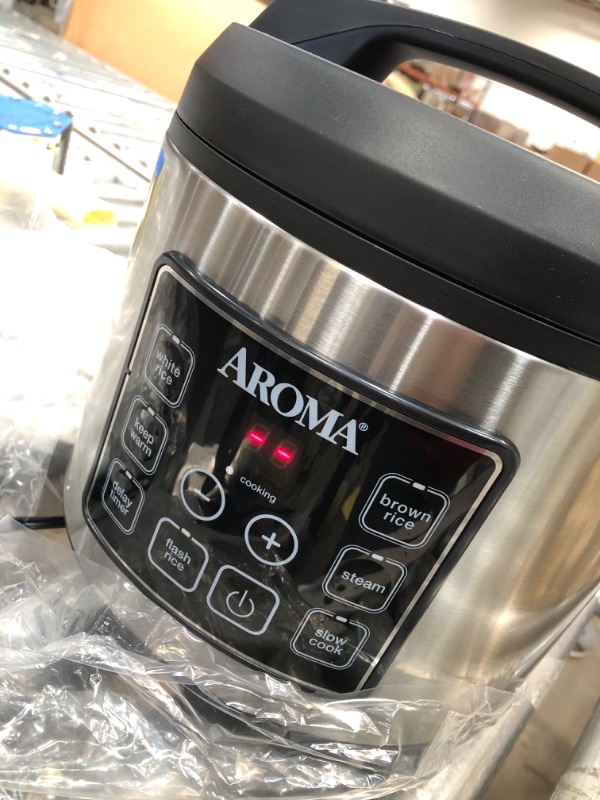 Photo 2 of Aroma ARC-150SB 20-Cup (Cooked) Digital Cool-Touch Rice Cooker, Food Steamer and Slow Cooker