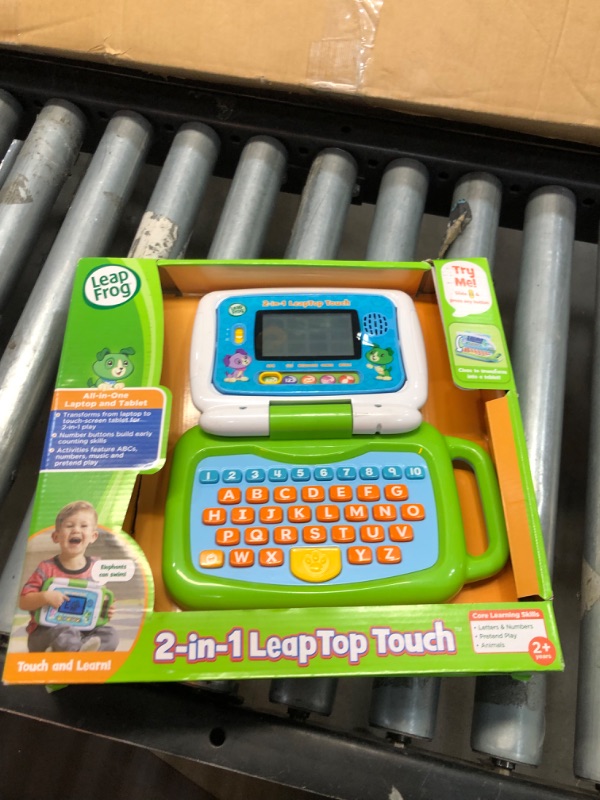 Photo 3 of LeapFrog 2-in-1 LeapTop Touch,Green Green Standard Packaging